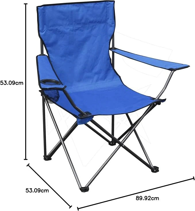 Portable Folding Camping Chair with Armrest & Cup Holder Ⓢ